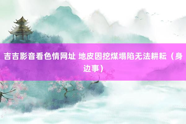 吉吉影音看色情网址 地皮因挖煤塌陷无法耕耘（身边事）