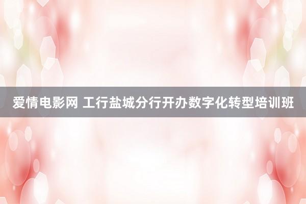 爱情电影网 工行盐城分行开办数字化转型培训班